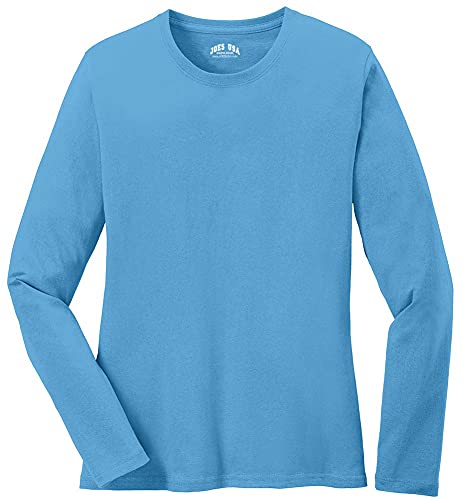 Amazon.com: Joe's USA Ladies Long Sleeve 5.4oz 100% Cotton T